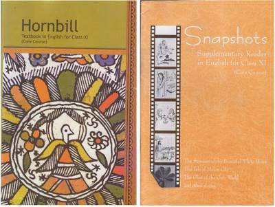 NCERT BOOK , Hornbill Textbook In English ,Snapshots Supplementary Reader In English For Class-XI (Core Course) ,[COMBO PACK]  (Paper, NCERT)