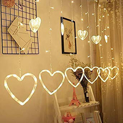rugotaa 138 LEDs 2.49 m White Flickering, Steady Heart Rice Lights(Pack of 1)