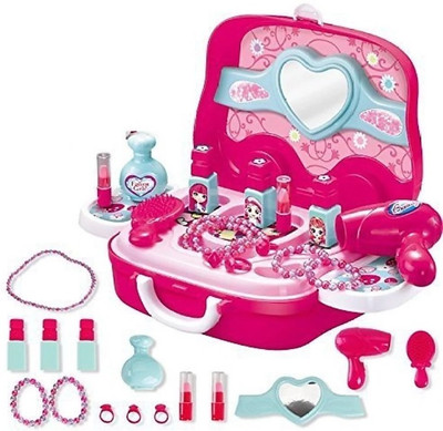 AMSTORE Beauty Make up case and Cosmetic Set Suitcase with Makeup Accessories