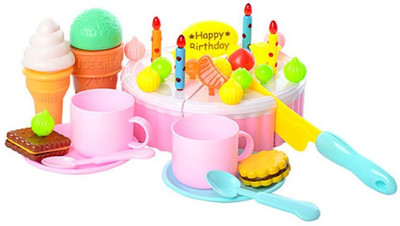 MANA BAZAAR DIY DANITY CAKE/KIDS PRETEND PLAY TOYS/KIDS PARTY ORGANISE KIT/KIDS PARTY TOYS
