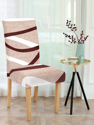 Flipkart SmartBuy Polyester 1 Seater Chair Striped Cover(Pack of 1 Beige)