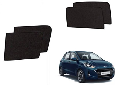 AUTO PEARL Side Window Sun Shade For Hyundai Grand i10(Black)