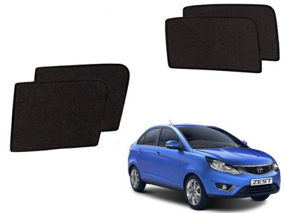 AUTO PEARL Side Window Sun Shade For Tata Zest(Black)