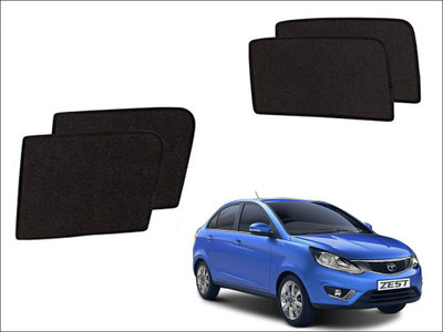 Auto Kite Side Window Sun Shade For Tata Zest(Black)