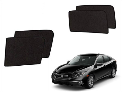 Auto Kite Side Window Sun Shade For Honda Civic(Black)
