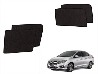 Auto Kite Side Window Sun Shade For Honda City(Black)