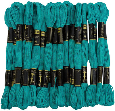Quickcollection Cotton Anchor Thread Skeins Stitched Embroidery/Long Stranded Shade 0529 Thread(8 m Pack of25)