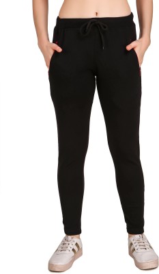 JMJW & SONS Solid Women Black Track Pants