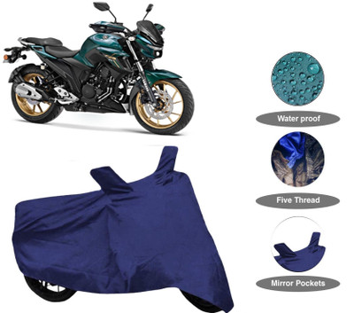 WMIZXEXA Two Wheeler Cover for Yamaha(FZ, Blue)