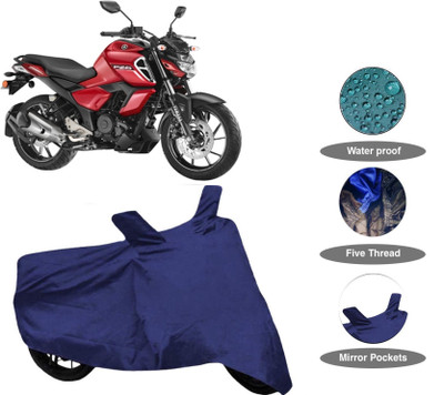 WMIZXEXA Two Wheeler Cover for Yamaha(FZ, Blue)