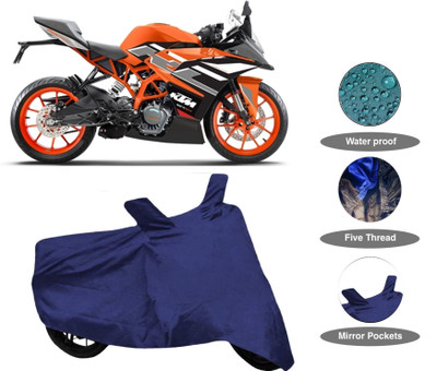 THE REAL ARV Waterproof Two Wheeler Cover for KTM(RC 200, Blue)