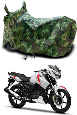 SEBONGO Two Wheeler Cover for TVS(Apache RTR 160, Green)