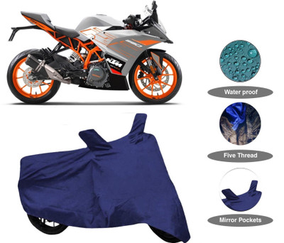 THE REAL ARV Waterproof Two Wheeler Cover for KTM(RC 390, Blue)