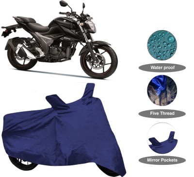 Mdstar Waterproof Two Wheeler Cover for Suzuki(Gixxer SF, Blue)