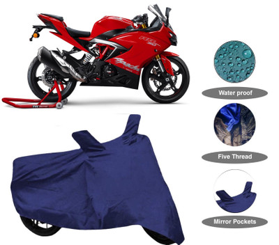THE REAL ARV Waterproof Two Wheeler Cover for TVS(Apache RR 310, Blue)