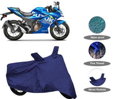 APNEK Waterproof Two Wheeler Cover for Suzuki(Gixxer 250, Blue)
