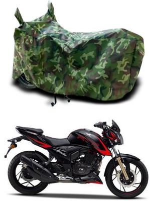 AUTOCAD Waterproof Two Wheeler Cover for TVS(Apache RTR 200 4V, Green)