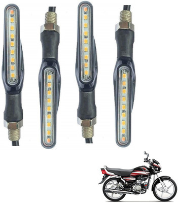 AuTO ADDiCT Front, Rear, Side LED Indicator Light for Hero HF-Dawn ECO(Yellow)