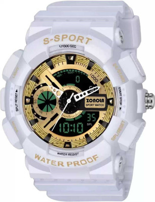 Fearx Golden Black G Bond Shock Resistance For Men & Woman Analog-Digital...