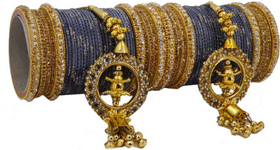RENOY Metal Zircon Bangle Set(Pack of 68)