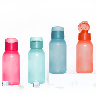 TUPPERWARE 350 ml Plastic Bottle(Pack of 4, Pink, Blue, Orange)