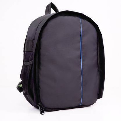 ample italia Shoulder Backpack to Carry DSLR SLR Lens Camera Bag (Blue, Black) Camera Bag(Blue, Black)