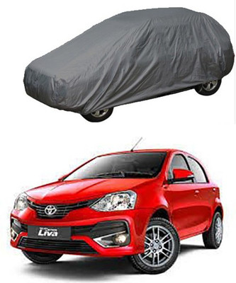 CoNNexXxionS Car Cover For Toyota Etios Liva (Without Mirror Pockets)(Grey)