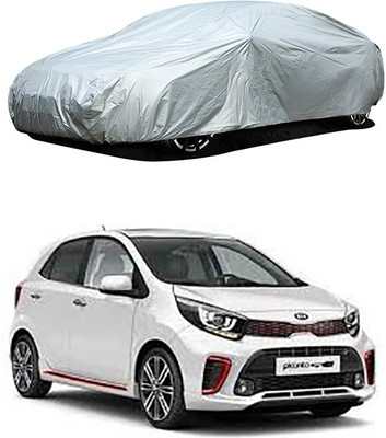 Royalrich Car Cover For Kia Universal For Car (Without Mirror Pockets)(Silver)
