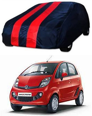 CoNNexXxionS Car Cover For Tata Nano Genx (Without Mirror Pockets)(Red, Blue)