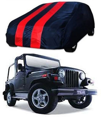 Royalrich Car Cover For Mahindra Thar (Without Mirror Pockets)(Red, Blue)