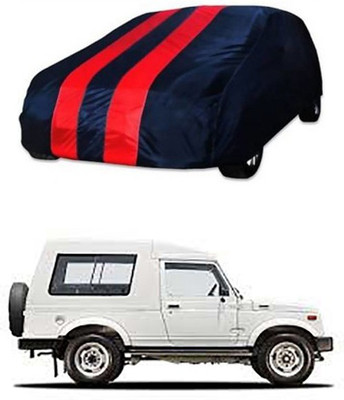 Royalrich Car Cover For Maruti Suzuki Gypsy King (Without Mirror Pockets)(Red, Blue)