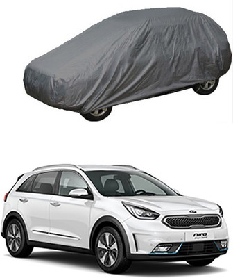 Royalrich Car Cover For Kia Universal For Car (Without Mirror Pockets)(Grey)