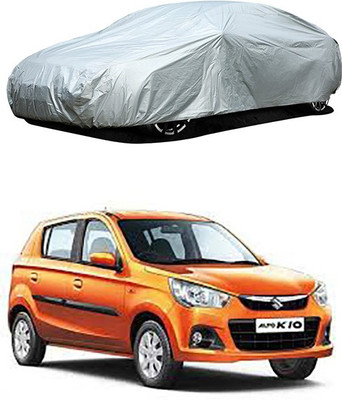 CoNNexXxionS Car Cover For Maruti Suzuki Alto K10 (Without Mirror Pockets)(Silver)