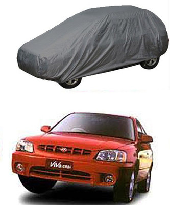 Royalrich Car Cover For Hyundai Accent Viva (Without Mirror Pockets)(Grey)