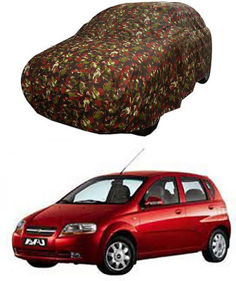 CoNNexXxionS Car Cover For Chevrolet Aveo Uva (Without Mirror Pockets)(Multicolor)