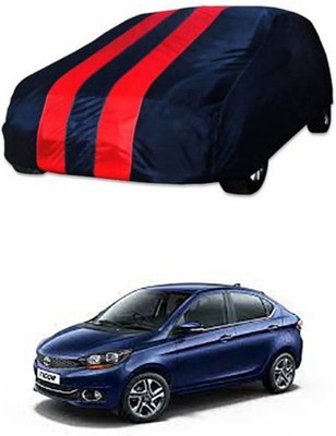 CoNNexXxionS Car Cover For Tata Tigor (Without Mirror Pockets)(Red, Blue)
