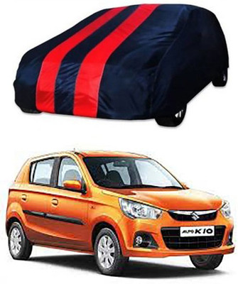 CoNNexXxionS Car Cover For Maruti Suzuki Alto K10 (Without Mirror Pockets)(Red, Blue)
