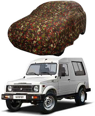 CoNNexXxionS Car Cover For Maruti Suzuki Gypsy (Without Mirror Pockets)(Multicolor)