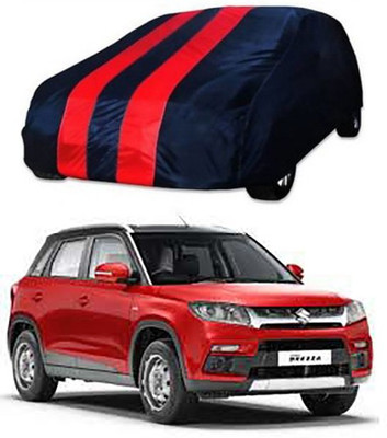Royalrich Car Cover For Maruti Suzuki Vitara Brezza (Without Mirror Pockets)(Red, Blue)