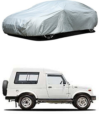 Royalrich Car Cover For Maruti Suzuki Gypsy King (Without Mirror Pockets)(Silver)
