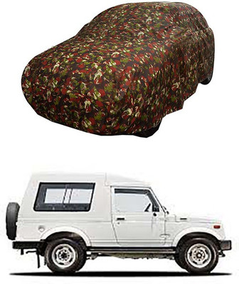 CoNNexXxionS Car Cover For Maruti Suzuki Gypsy King (Without Mirror Pockets)(Multicolor)