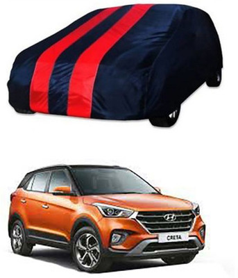 CoNNexXxionS Car Cover For Hyundai Creta (Without Mirror Pockets)(Red, Blue)