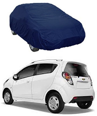 CoNNexXxionS Car Cover For Chevrolet Beat (Without Mirror Pockets)(Blue)