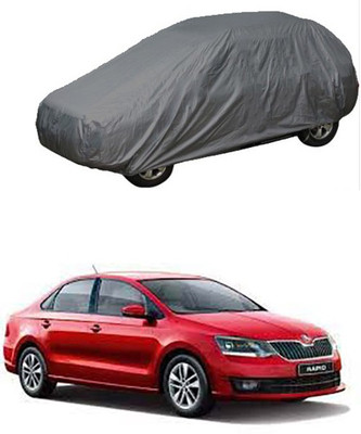 CoNNexXxionS Car Cover For Skoda Rapid (Without Mirror Pockets)(Grey)