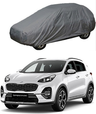 Royalrich Car Cover For Kia Universal For Car (Without Mirror Pockets)(Grey)