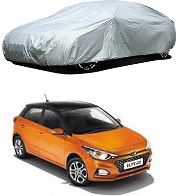 Royalrich Car Cover For Hyundai Elite i20 (Without Mirror Pockets)(Silver)