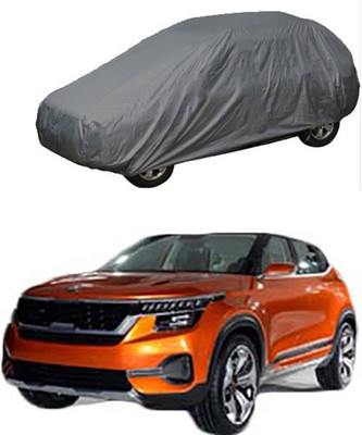 Royalrich Car Cover For Kia Universal For Car (Without Mirror Pockets)(Grey)