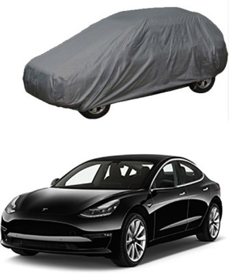 CoNNexXxionS Car Cover For Universal For Car (Without Mirror Pockets)(Grey)
