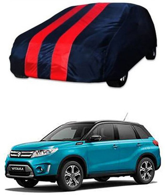CoNNexXxionS Car Cover For Maruti Suzuki Universal For Car (Without Mirror Pockets)(Red, Blue)