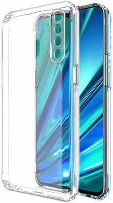 Phone Back Cover Back Cover for Realme XT, OPPO Realme XT(Transparent, White, Grip Case, Pack of: 1)